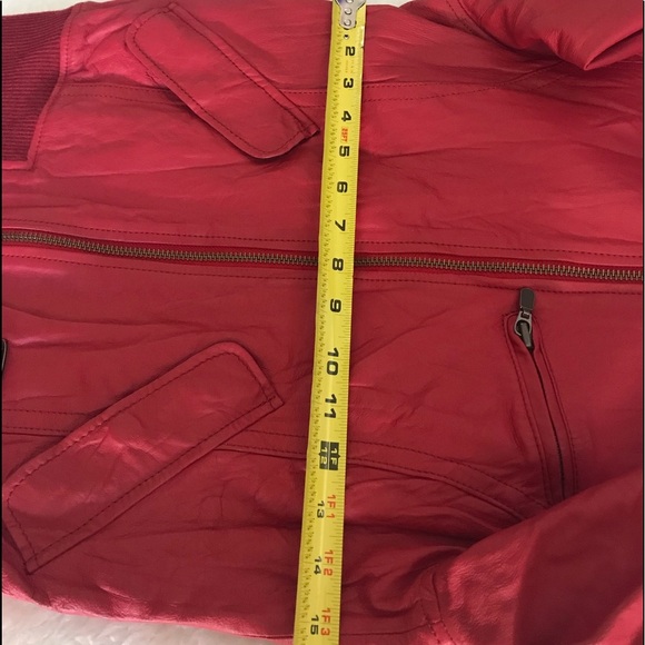 Tommy Hilfiger tommy girl leather jacket size S - Picture 7 of 8